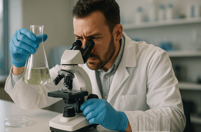 Análise microbiológica da água