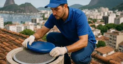 Instalação de tampas e telas anti-insetos