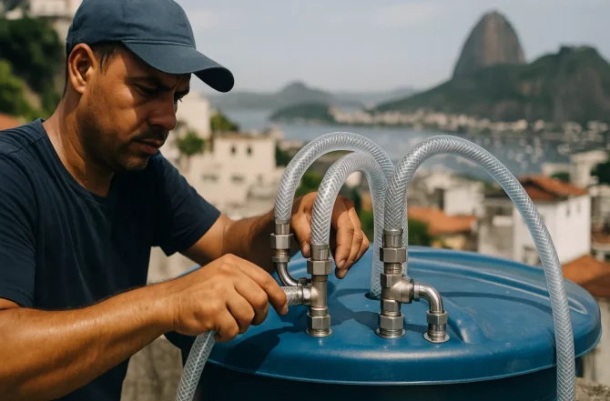 Kit de mangueiras e conexões sanitárias