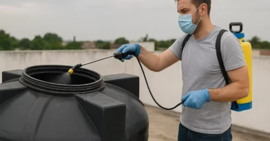 Limpeza e desinfecção de caixas d’água