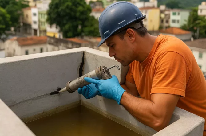 Reparo e vedação de vazamentos