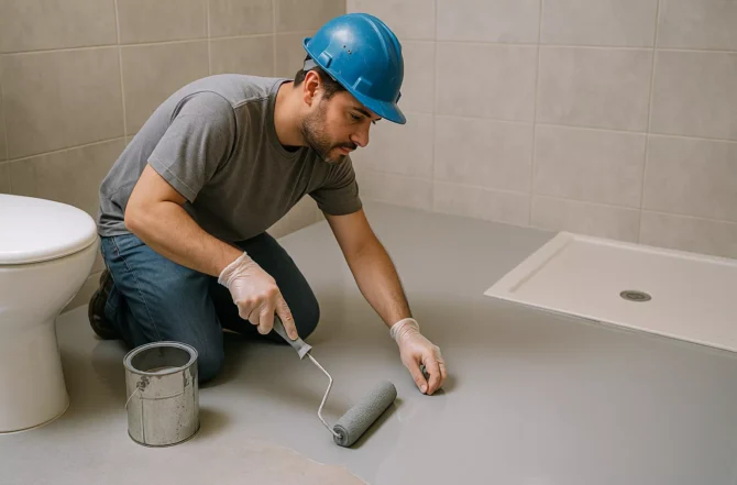 Revestimento interno com tinta epóxi