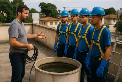 Treinamento in loco de higienização